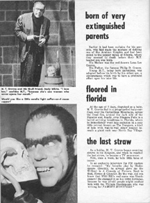 Third page of M.T. Graves feature in Famous Monsters #6