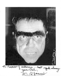 M.T. Graves autographed photo for Forrest J Ackerman