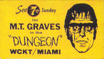 M.T. Graves sticker from rare copy of Famous Monsters #6