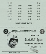 Capt. M.T. Space Interplanetary Club card