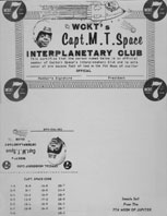 uncut M.T. Space Interplanetary Club sheet