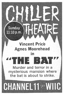 TV Guide ad for early Pittsburgh Chiller Theater show