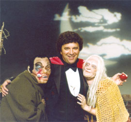 Susan, Chilly Billy and Marci celebrate Halloween 1980