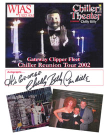 Flyer for Gateway Clipper Fleet Chiller Theater Reunion Tour 2002