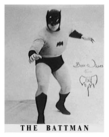 Pro wrestler Tony Marino as BATTMAN