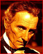 [Peter Cushing portrait]