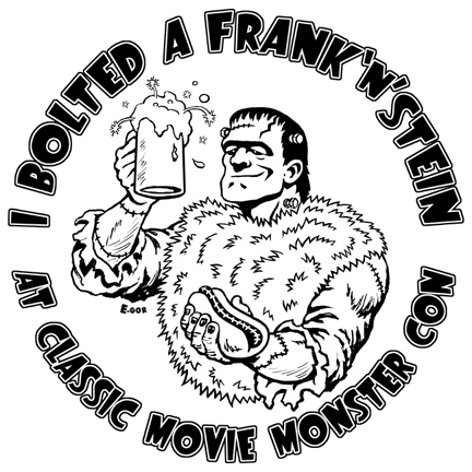 Food court mug logo for 2008 Classic Movie Monster Con