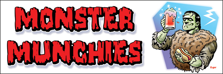 Food court banner design for 2008 Classic Movie Monster Con