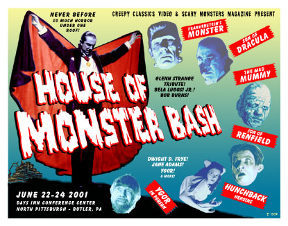 Style A Lobby Card for Monster Bash 2001 convention