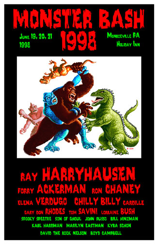 Style A Poster for 1998 Monster Bash convention