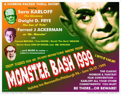 Style B Lobby Card for 1999 Monster Bash convention