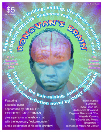 Poster for Donovan's Brain stage play