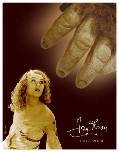 Universal Monster Army obituary tribute to Fay Wray