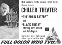 Chiller Theater TV Guide ad - 01/07/67