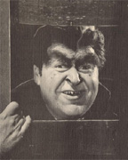 Portion of fan club photo of Gregg Dunn as Omaha horror host GREGORE